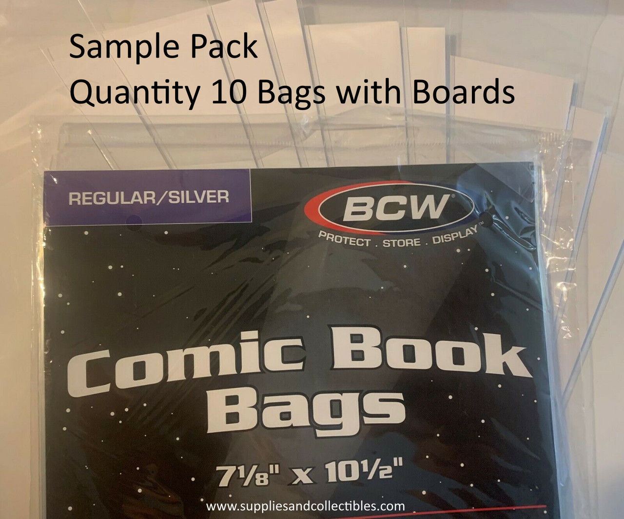 BCW Silver Age Comic Book Bag & Board Pro Pre Made Ultra Clear (10)