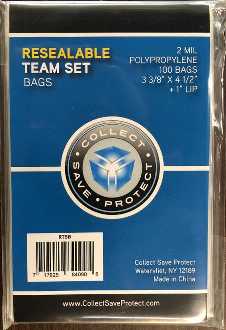 CSP RESEALABLE TEAM SET BAGS 100CT