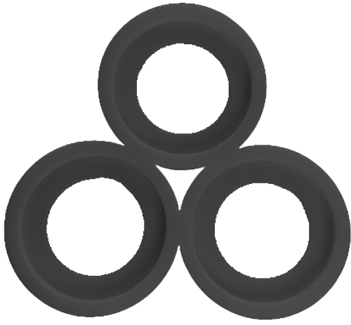 Black Cloud Movement Tray for 3 units on 40mm Bases for use with AoS, Warhammer 40k