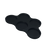 Black Solid Bottom Cloud Movement Tray for 5 units on 25mm Bases for use with AoS, Warhammer 40k