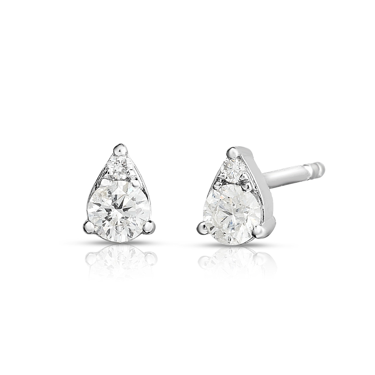 Pear Shaped Diamond Drop Earrings - Sylvie Jewelry