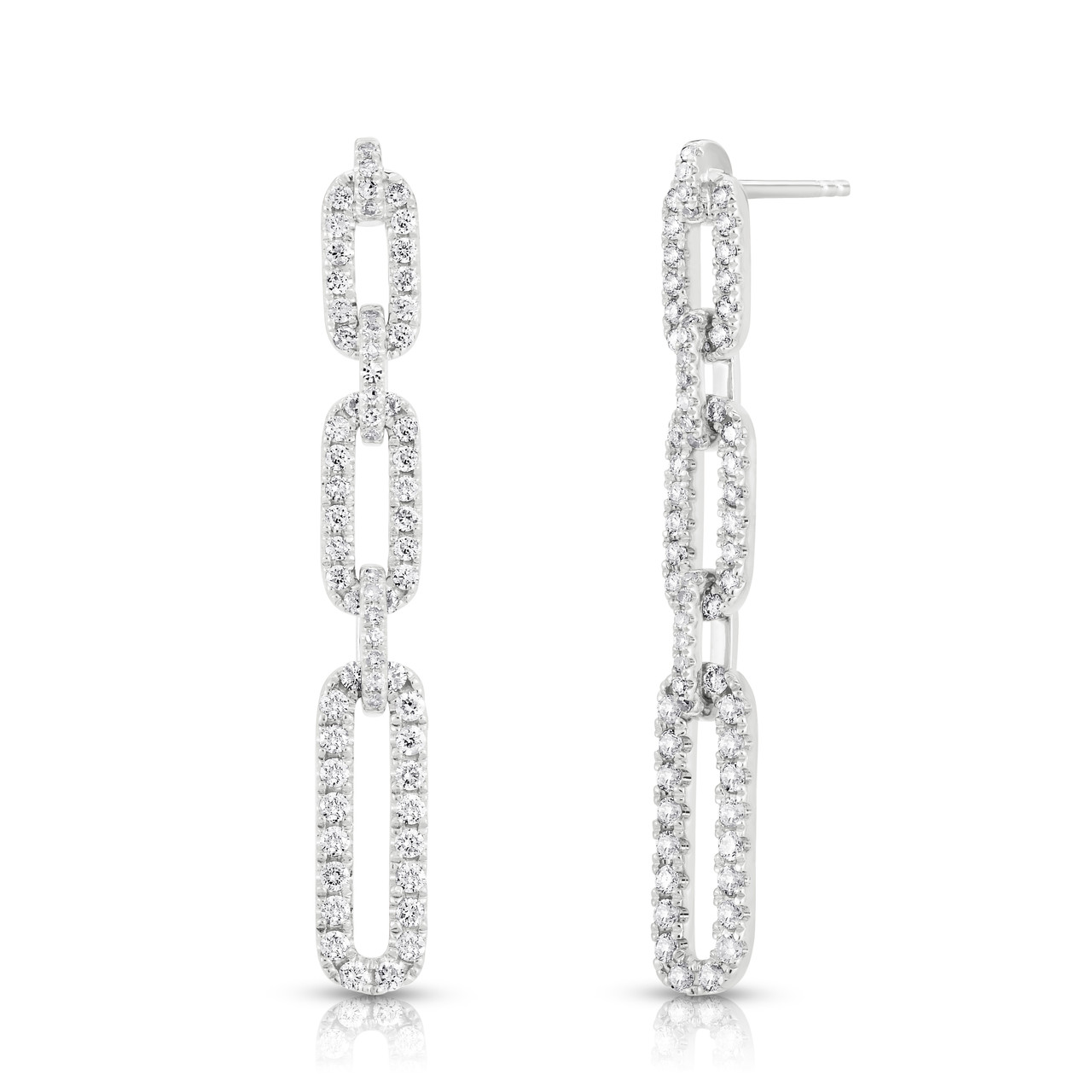 Extra Long Superfine Diamond Drop Earrings – Thomas Markle Jewelers