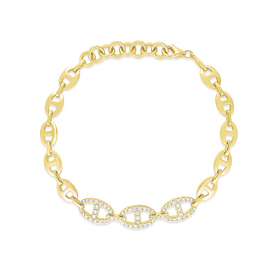 Diamond Snake Chain Bracelet - URBAETIS Fine Jewelry