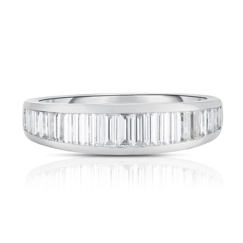 Baguette Diamond East-West Eternity Ring – With Clarity