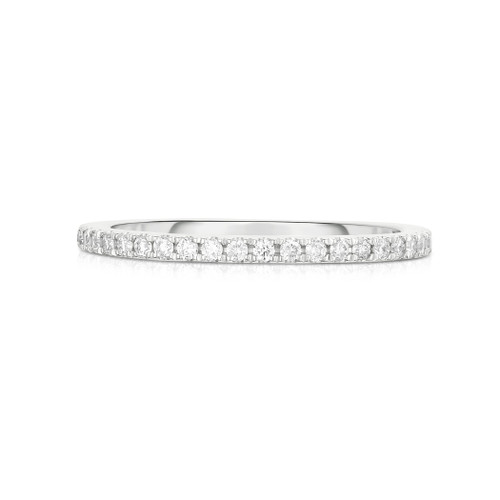 Stackable Pave Diamond Ring - URBAETIS Fine Jewelry