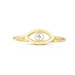 Single Diamond Evil Eye Ring,  14k yellow gold, 0.6 carats - Urbaetis Fine Jewelry Single Diamond Evil Eye Ring,  14k yellow gold, 0.6 carats - Urbaetis Fine Jewelry
