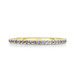 Pastel Blue Sapphire 1/2 Eternity Ring, 14k yellow gold - Urbaetis Fine Jewelry Pastel Blue Sapphire 1/2 Eternity Ring, 14k yellow gold - Urbaetis Fine Jewelry