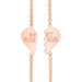 Best Friends BFF Heart Bracelet Set, 14k rose gold - Urbaetis Fine Jewelry Best Friends BFF Heart Bracelet Set, 14k rose gold - Urbaetis Fine Jewelry
