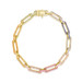 Rainbow Sapphire Long Link Bracelet, 14k yellow gold- URBAETIS Fine Jewelry Rainbow Sapphire Long Link Bracelet, 14k yellow gold- URBAETIS Fine Jewelry