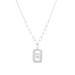 Fluted Baguette and Pave Diamond Pendant, 14k white gold, 0.2 carats - URBAETIS Fine Jewelry Fluted Baguette and Pave Diamond Pendant, 14k white gold, 0.2 carats - URBAETIS Fine Jewelry