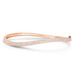 Diamond Curved Bangle, 14k rose gold - URBAETIS Fine Jewelry Diamond Curved Bangle, 14k rose gold - URBAETIS Fine Jewelry