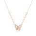 Fluted  Pear Illusion Diamond Butterfly Necklace, 14K Rose Gold- URBAETIS Fine Jewelry Fluted  Pear Illusion Diamond Butterfly Necklace, 14K Rose Gold- URBAETIS Fine Jewelry