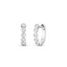 Bezel Set Diamond Huggies, 14K White Gold- URBAETIS Fine Jewelry Bezel Set Diamond Huggies, 14K White Gold- URBAETIS Fine Jewelry