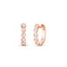 Bezel Set Diamond Huggies, 14K Rose Gold- URBAETIS Fine Jewelry Bezel Set Diamond Huggies, 14K Rose Gold- URBAETIS Fine Jewelry