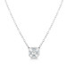 Asscher Diamond Illusion Necklace, 14k white gold  - URBAETIS Fine Jewelry Asscher Diamond Illusion Necklace, 14k white gold  - URBAETIS Fine Jewelry