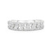Petite Diamond Cuban Link Chain Ring, 14k white  gold - URBAETIS Fine Jewelry Petite Diamond Cuban Link Chain Ring, 14k white  gold - URBAETIS Fine Jewelry