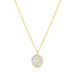 Pave' and Round Diamond Necklace, 14K Yellow Gold- URBAETIS Fine Jewelry Pave' and Round Diamond Necklace, 14K Yellow Gold- URBAETIS Fine Jewelry