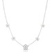 Stationary Diamond Wild Flower Necklace, 14k White Gold- URBAETIS Fine Jewelry Stationary Diamond Wild Flower Necklace, 14k White Gold- URBAETIS Fine Jewelry