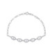 Puffed Mariner Bracelet With Diamond Links, 14K White Gold- URBAETIS Fine Jewelry Puffed Mariner Bracelet With Diamond Links, 14K White Gold- URBAETIS Fine Jewelry