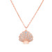 Diamond Seashell Necklace, 14K Rose Gold- URBAETIS Fine Jewelry Diamond Seashell Necklace, 14K Rose Gold- URBAETIS Fine Jewelry