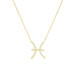 Diamond Pisces Zodiac Sign Necklace, 14k yellow gold - URBAETIS Fine Jewelry Diamond Pisces Zodiac Sign Necklace, 14k yellow gold - URBAETIS Fine Jewelry
