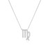 Diamond Virgo Zodiac Sign Necklace, 14k white gold - URBAETIS Fine Jewelry Diamond Virgo Zodiac Sign Necklace, 14k white gold - URBAETIS Fine Jewelry