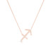 Diamond Sagittarius Zodiac Sign Necklace, 14k rose gold - URBAETIS Fine Jewelry Diamond Sagittarius Zodiac Sign Necklace, 14k rose gold - URBAETIS Fine Jewelry