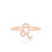 Diamond Leo Zodiac Sign Ring, 14k rose gold - URBAETIS Fine Jewelry Diamond Leo Zodiac Sign Ring, 14k rose gold - URBAETIS Fine Jewelry