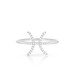 Diamond Pisces Zodiac Sign Ring, 14k white gold - URBAETIS Fine Jewelry Diamond Pisces Zodiac Sign Ring, 14k white gold - URBAETIS Fine Jewelry