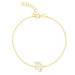 Diamond Virgo Zodiac Sign Bracelet, 14k yellow gold - URBAETIS Fine Jewelry Diamond Virgo Zodiac Sign Bracelet, 14k yellow gold - URBAETIS Fine Jewelry