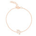 Diamond Virgo Zodiac Sign Bracelet, 14k rose gold - URBAETIS Fine Jewelry Diamond Virgo Zodiac Sign Bracelet, 14k rose gold - URBAETIS Fine Jewelry