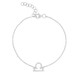 Diamond Libra Zodiac Sign Bracelet, 14k white gold - URBAETIS Fine Jewelry Diamond Libra Zodiac Sign Bracelet, 14k white gold - URBAETIS Fine Jewelry