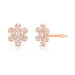 Petite Diamond Flower Studs, 14K Rose Gold- URBAETIS Fine Jewelry Petite Diamond Flower Studs, 14K Rose Gold- URBAETIS Fine Jewelry