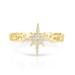 Diamond Starburst Chain Link Ring ,14K Yellow Gold- URBAETIS Fine Jewelry Diamond Starburst Chain Link Ring ,14K Yellow Gold- URBAETIS Fine Jewelry