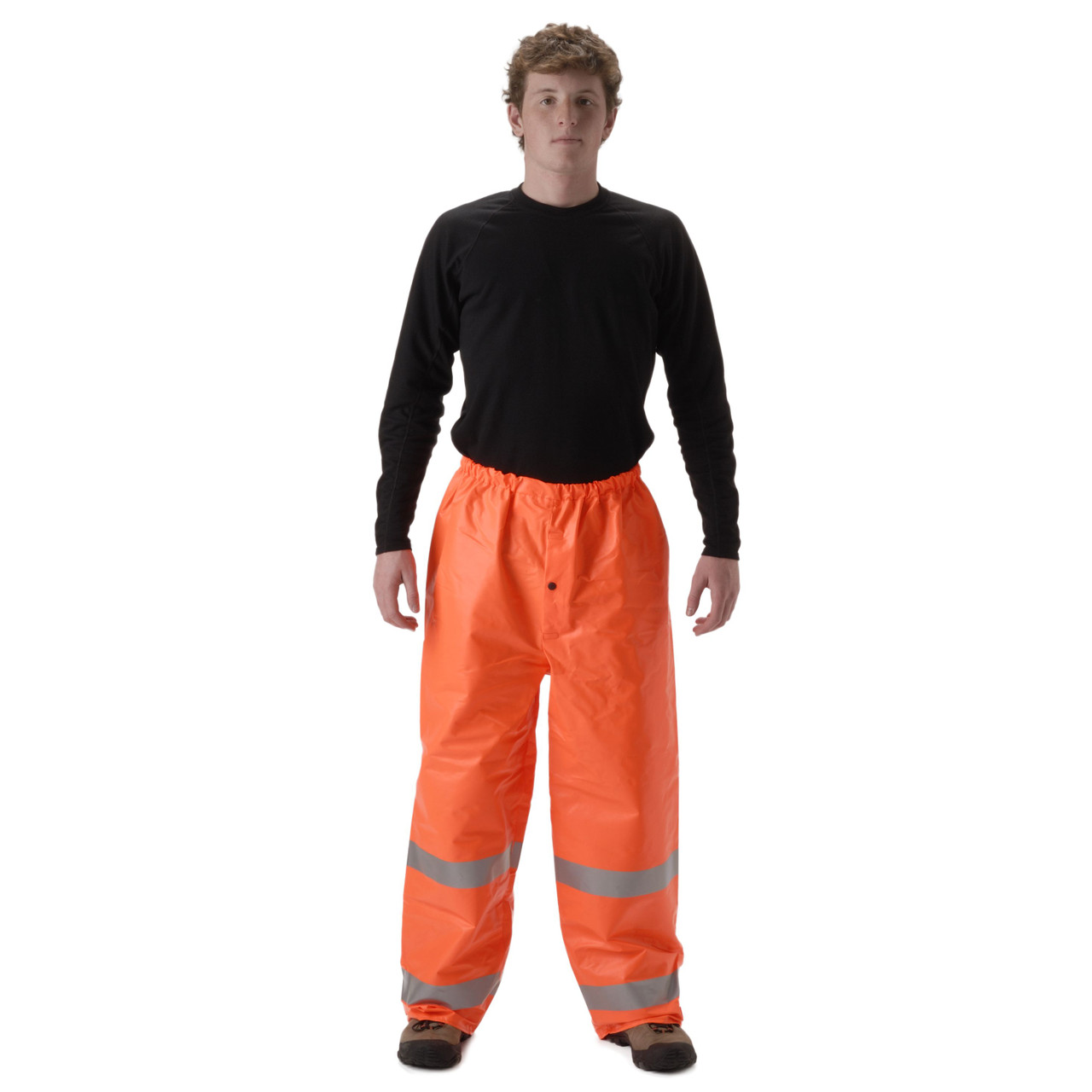 FR Rain Pants with Fly, Class E Hi Vis Rain Gear - ArcLite by NASCO