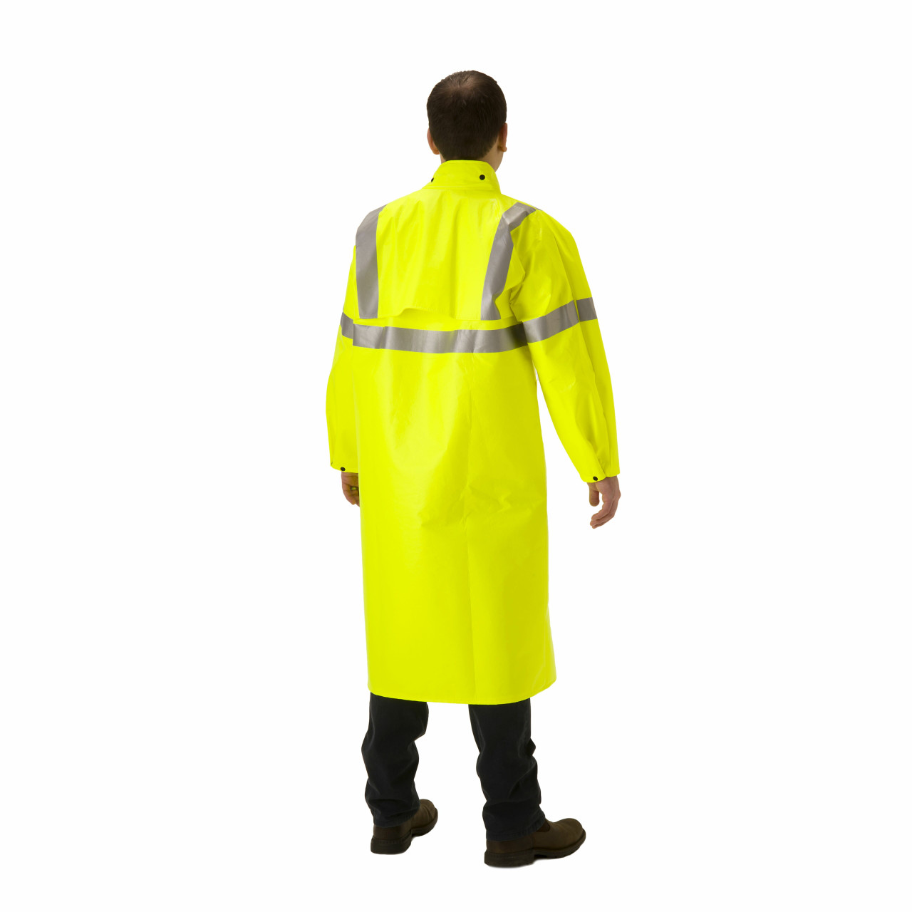 Lightweight FR Rain Coat, ANSI Class 3 Hi Vis Comfortable Rain Gear ...