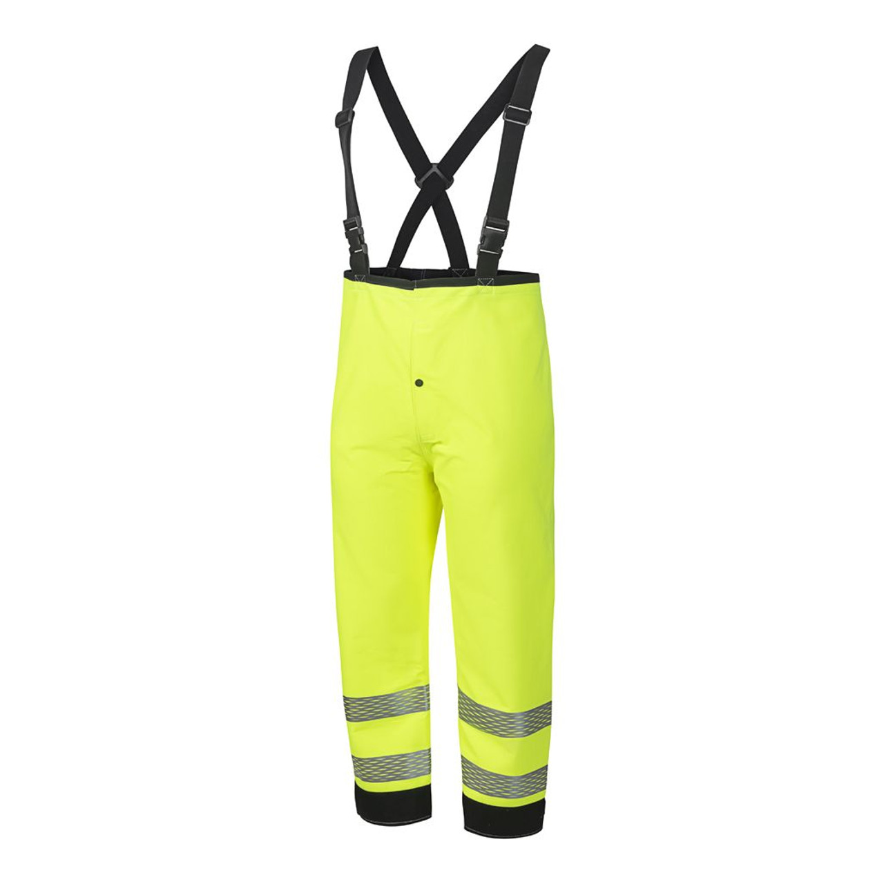 Omega Hi Vis FR Rain Waist Trouser with Suspenders - ANSI Omega Hi Vis FR Rain Waist Trouser with Suspenders - ANSI