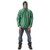 AcidBasic Chemical Splash Resistant Jacket with Attached Hood Green - Front View