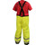 Omega Hi Vis FR Rain Waist Trouser with Suspenders - ANSI 107 Type R Class E - Rear