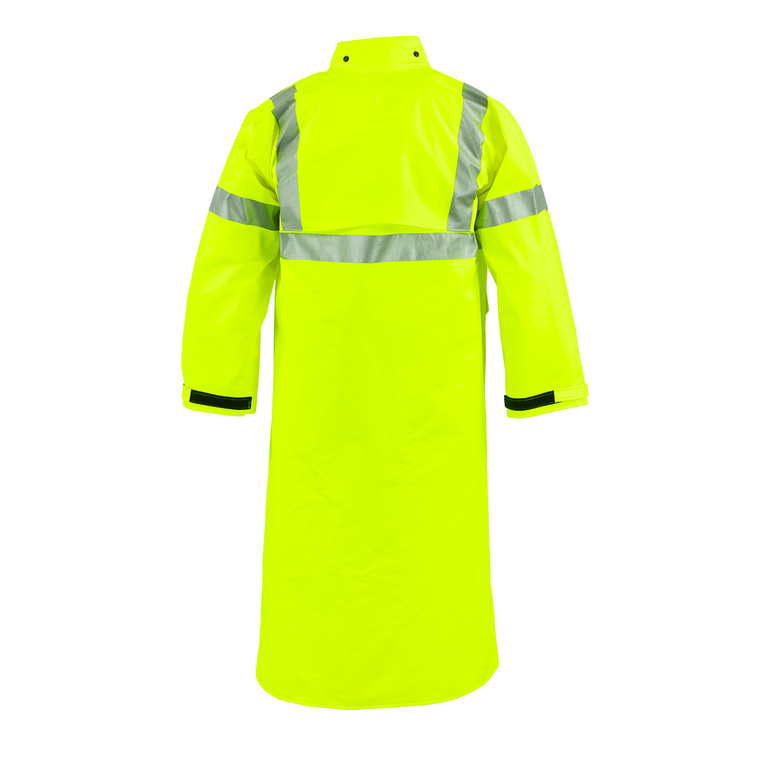ArcLite Air Lightweight FR Rain Coat | HiVis ANSI Class 3 | Fall Protection Access