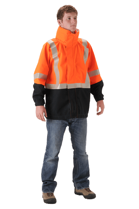 Omega FR Rain Jacket with CSA Z96 Reflective Trim from NASCO Industries