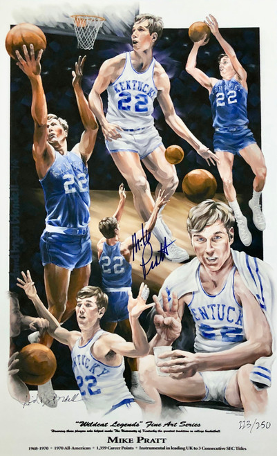 Mike Pratt "Wildcat Legend" hand signed by Mike Pratt