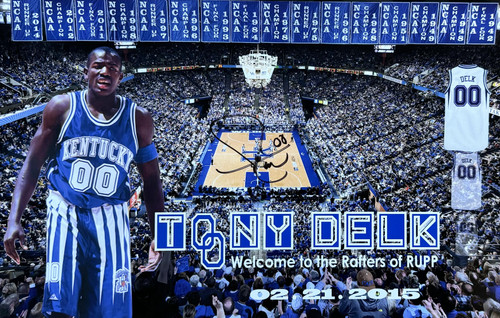 Tony Delk Jersey Retirement Poster $45 signed