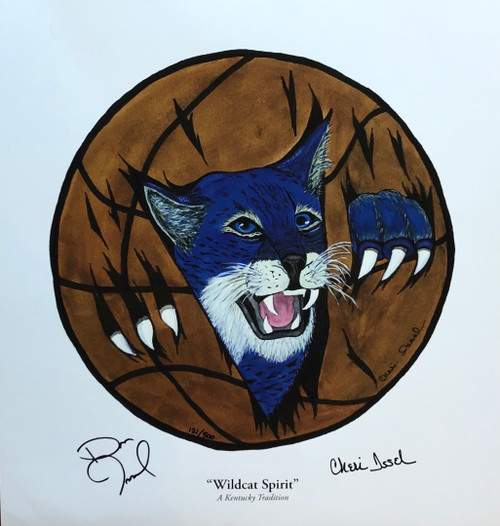 17"W x 18"H print signed by Dan Issel and Artist Cheri Issel