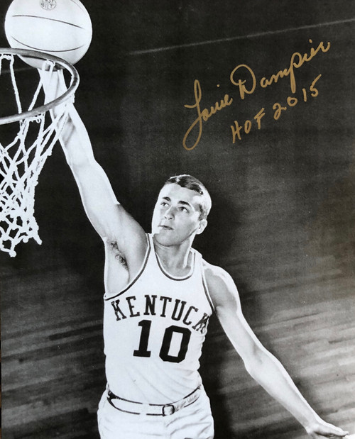 Louie Dampier signed 8x10