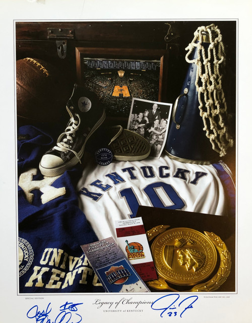 16x20 Signed by Josh Harrellson and Jodie Meeks