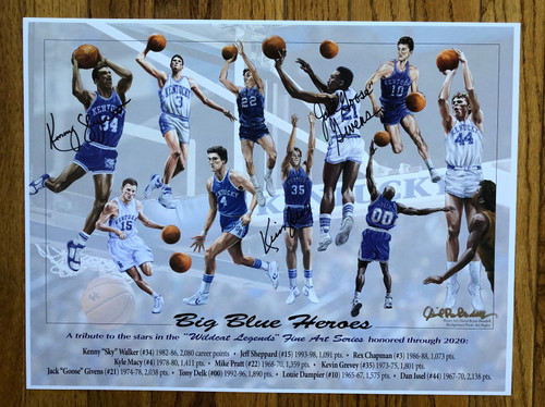 Big Blue Heroes 17x13 signed 3