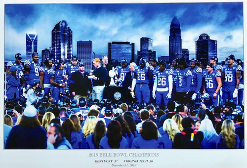 2019 Belk Bowl Champions 19x13
Kentucky 37 Virginia Tech 30
December 31, 2019