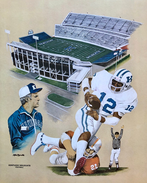 Kentucky Wildcats Football print 16x20