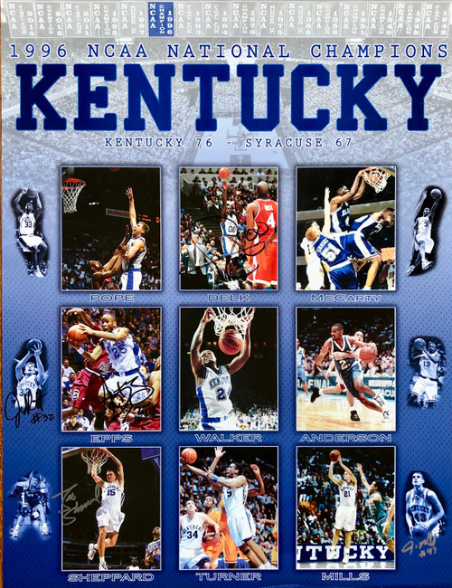 1996 National Champions signed Delk, Epps, Prickett, Sheppard, and 
Lathrem with Certificate of Authenticity